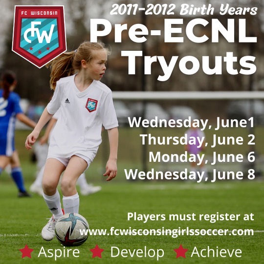 U11 and U12 Pre-ECNL Try-Outs for 2022-2023 Season