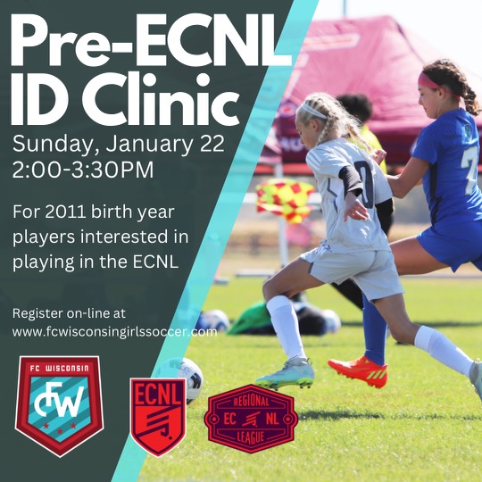 U11-U12 Pre-ECNL ID Clinic for 2022-23 Season